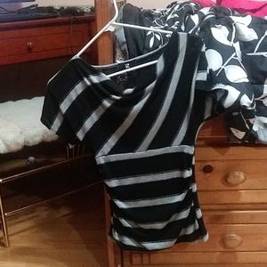 Strips with lace on back top